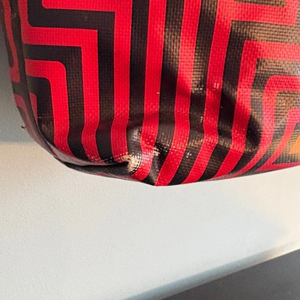 Jonathan Adler Red & Black Canvas Tote
